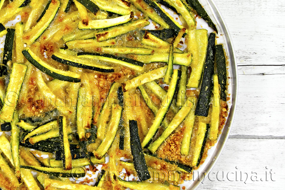Ricetta con zucchine - Bastoncini di zucchine al forno croccanti